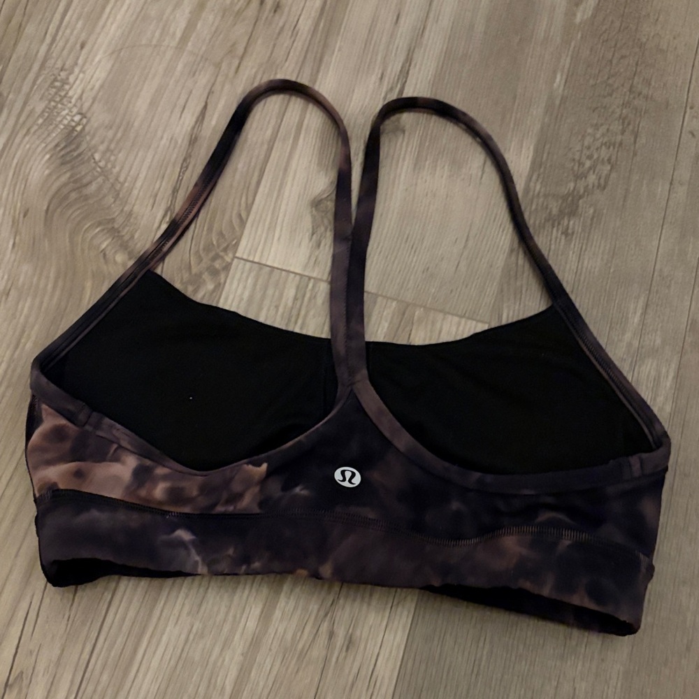 lululemon athletica Tie-Dye Sports Bra in Black and Brown